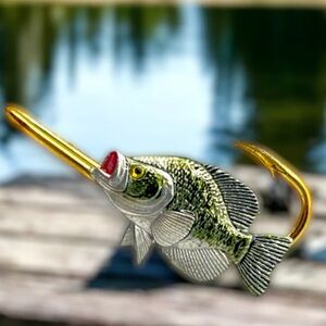 Realistic Crappie fishing hat hook